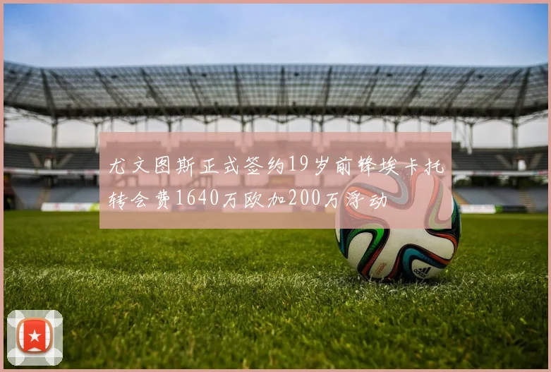 尤文图斯正式签约19岁前锋埃卡托转会费1640万欧加200万浮动